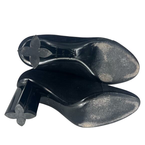 Louis Vuitton Suede Monogram Cap Toe Chelsea 80mm Ankle Boots in Black - Picture 16 of 16